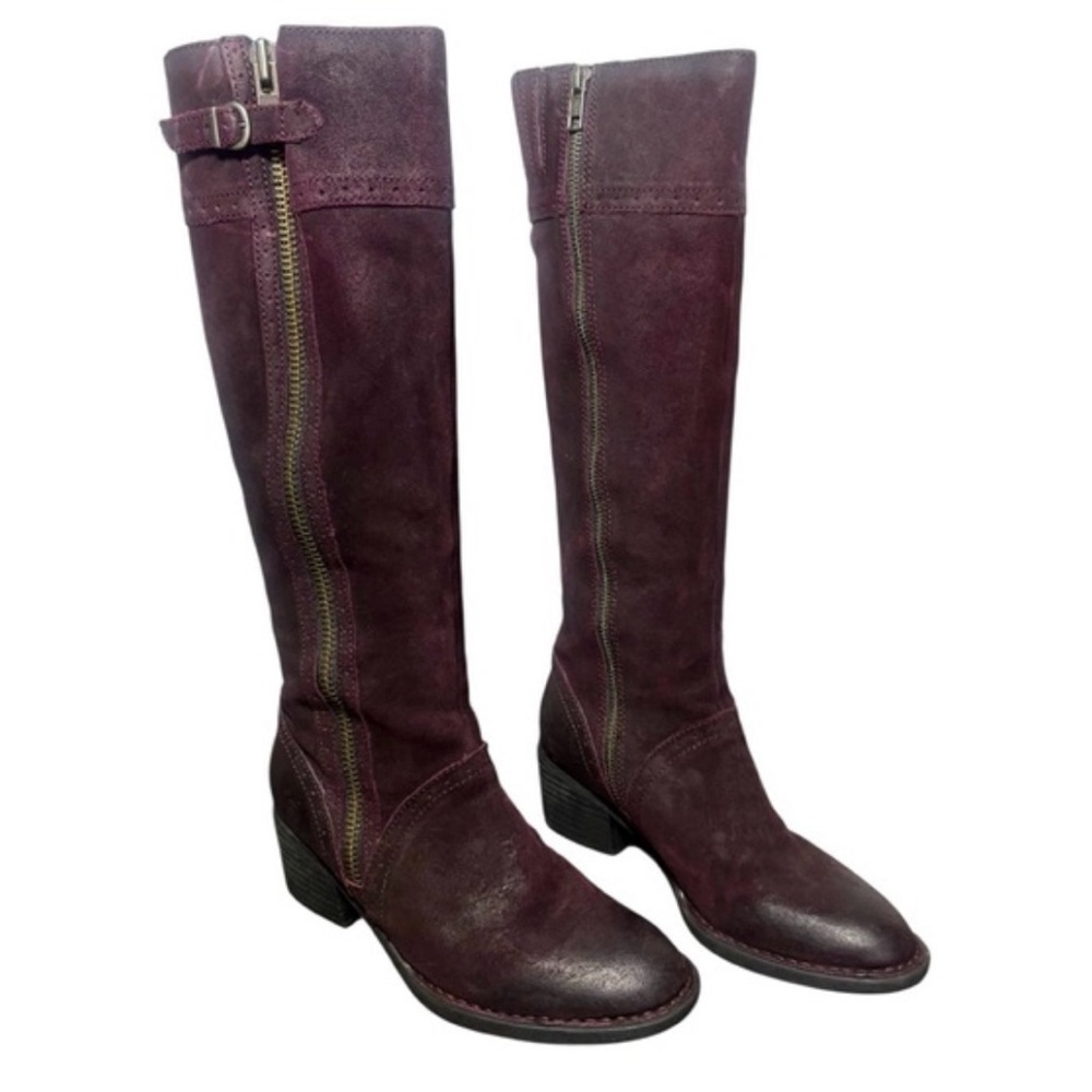 Born Over the Knee Boots - Dark Purple